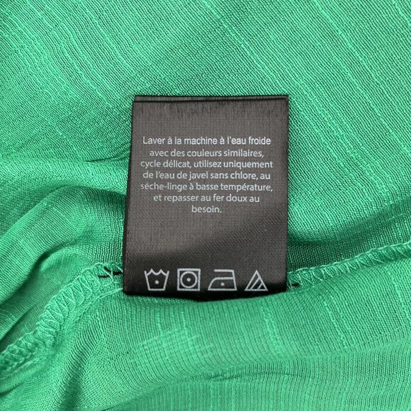 Harve Bernard Palm Green Blouse with Gold Foil – Size Small – NWT - Picture 9 of 10